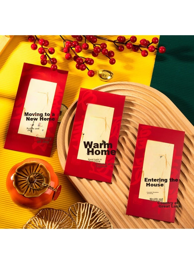 Jiayan Jia Yan Housewarming Red Envelope Set, Moving Red Envelopes, Lucky Money Envelopes, Housewarming Gift Red Envelopes, 6 Pieces - Image 2