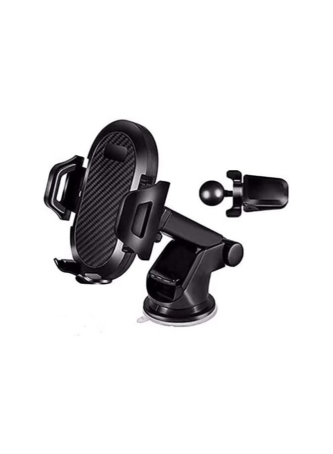 Phone Holder for Car Phone Mount, Long Arm Suction Cup Holder Phone Mount for Car, Dashboard Windshield Air Vent Hands-Free Clip for All Phones - Image 1
