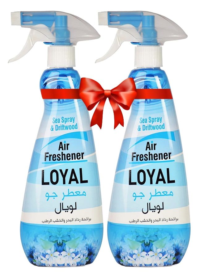 لويال معطر جو برائحة البحر والخشب الطافي من لويال، مناسب للمنزل والمكتب وداخل السيارة، 2 × 450 مل