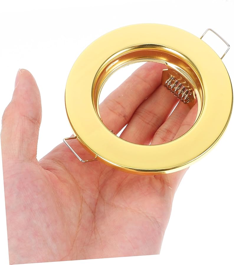 Golden Iron Trim Light Housing Flexible Recessed Fixtures Easy Install Minimalist Design - Image 5