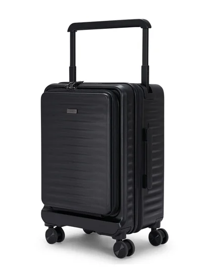LIMRA Travel Bag From Limra Made Of PC Cabin Carry Check-In Luggage Trolley Size 20 inch Color Black