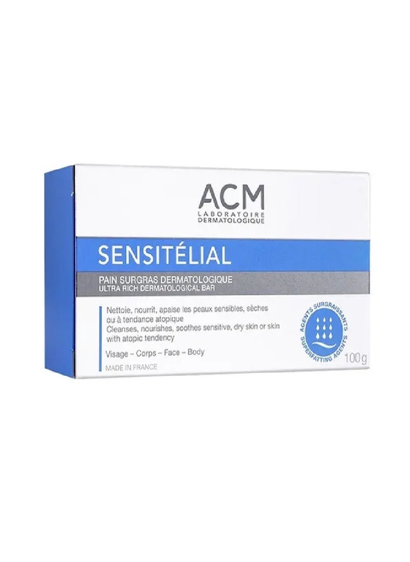 ACM Laboratoire dermatologique Sensitélial Dermatological Surgras Bar 100g  - Image 2