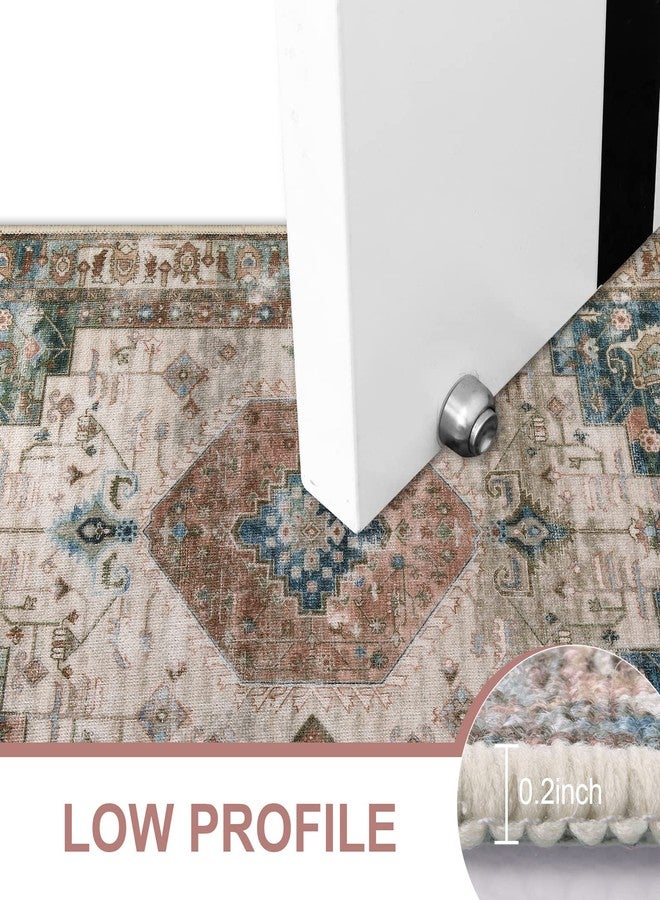 Collive Indoor Door Mat Retro Floor Mat, Non Slip Washable Doormat Quickly Absorb Welcome Mats Low-Pile Front Door Rug Inside Entryway Carpet for Entrance - 32"x48" - Image 5