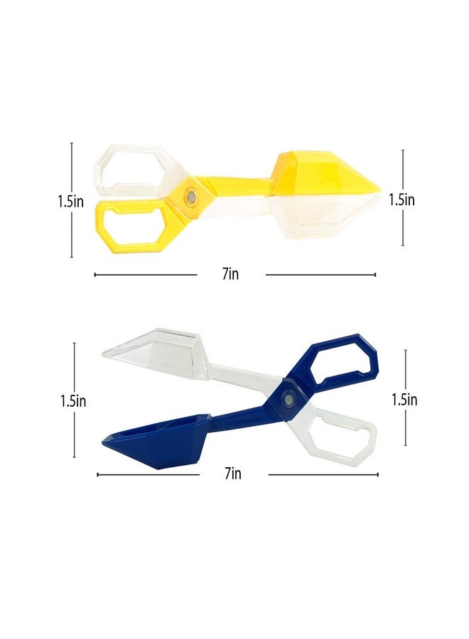 Skoolzy Jumbo Rainbow Tongs 6 Piece Set - Fine Motor Skills Handy Scoopers Rainbow Color Sorting Toys Bug Insect Catcher Small Toys Scooper Sensory Learning Tools Skill Development for Kids - Image 5