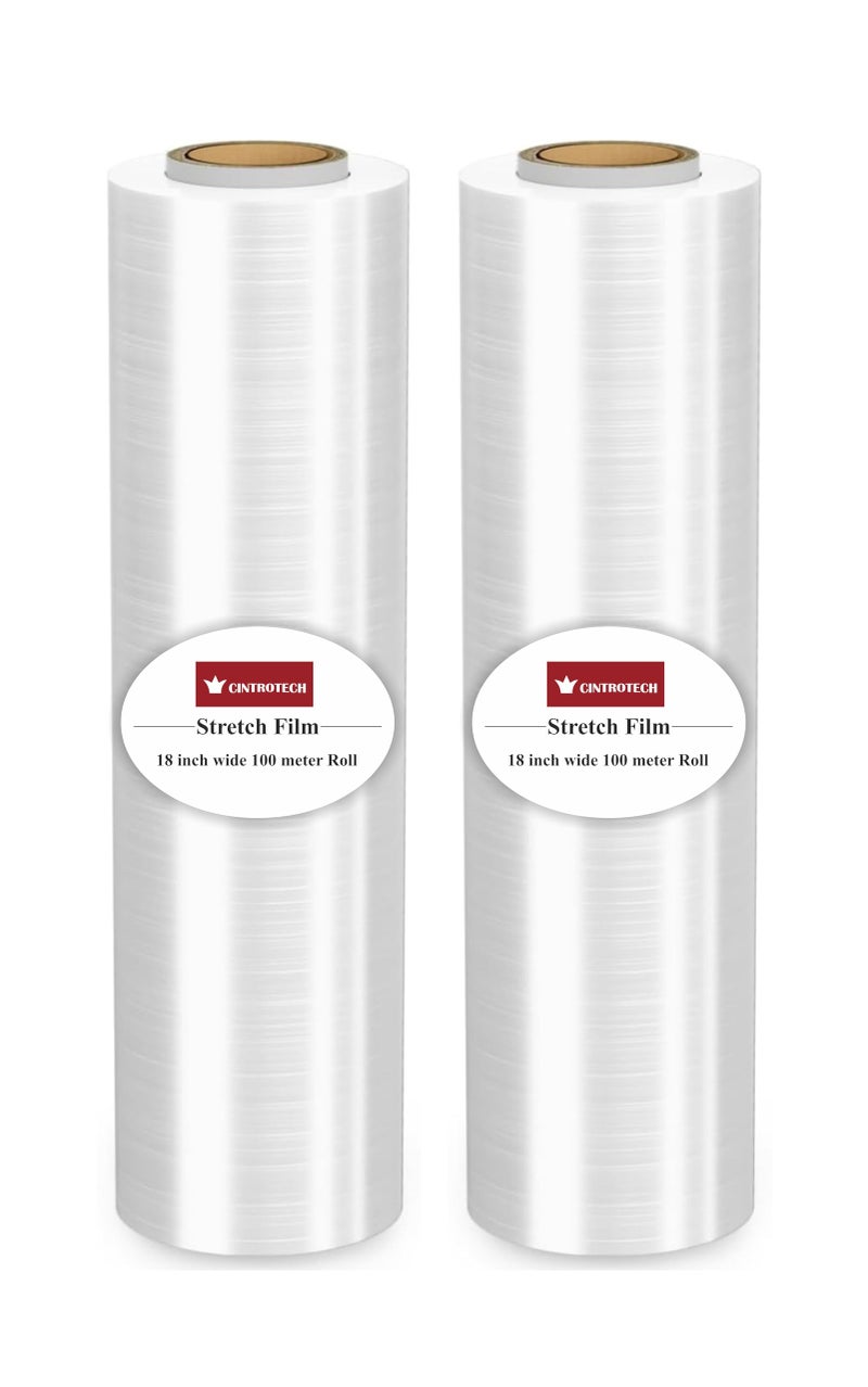 Cintrotech Biodegradable Packing Material,18 Inch (450 mm), 100 Meters Length, Pack of 2, White - Image 1