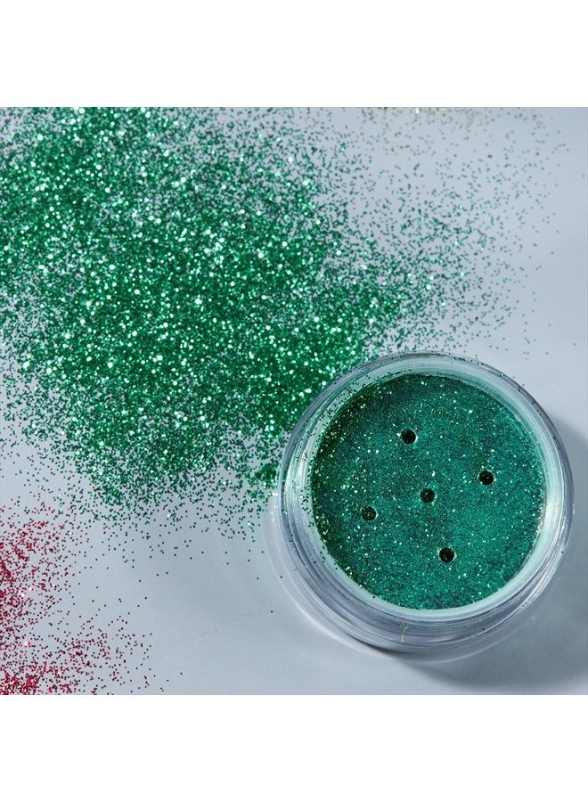 Moon Glitter Fine Glitter Shakers 100% Cosmetic Glitter for Face, Body, Nails, Hair and Lips - 0.17oz - Green - Image 5