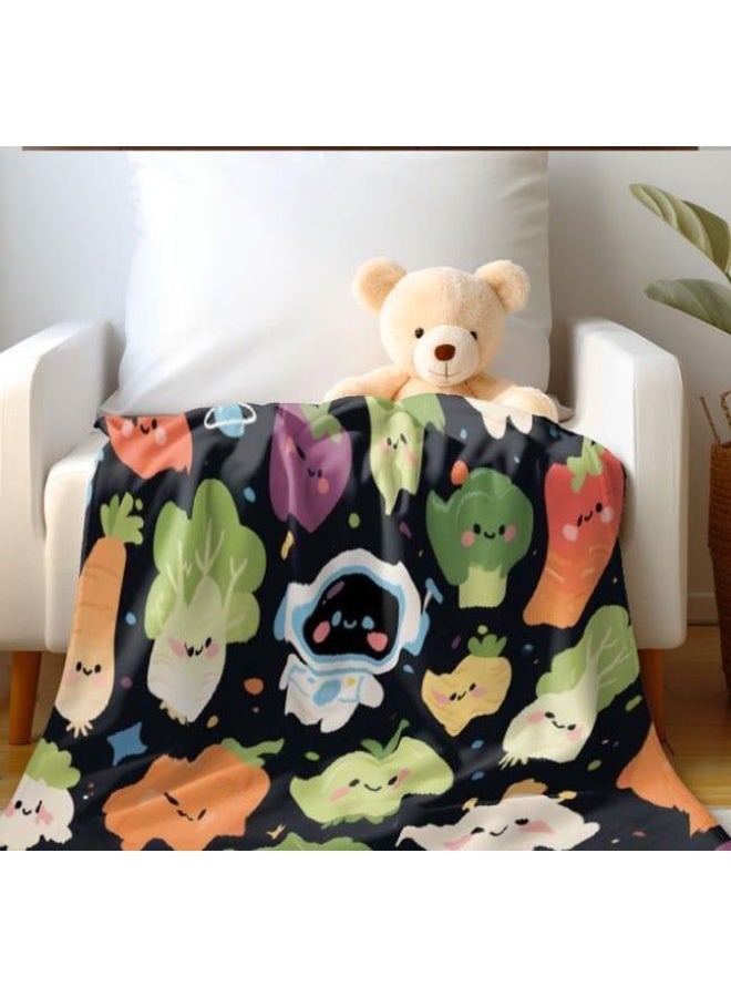 عام بطانية رقيقة من الفانيلا الكرتونية للأطفال أو الطلاب (دافئة ومريحة ومناسبة للنوم والألعاب) 100 سم * 150 سم - Image 4