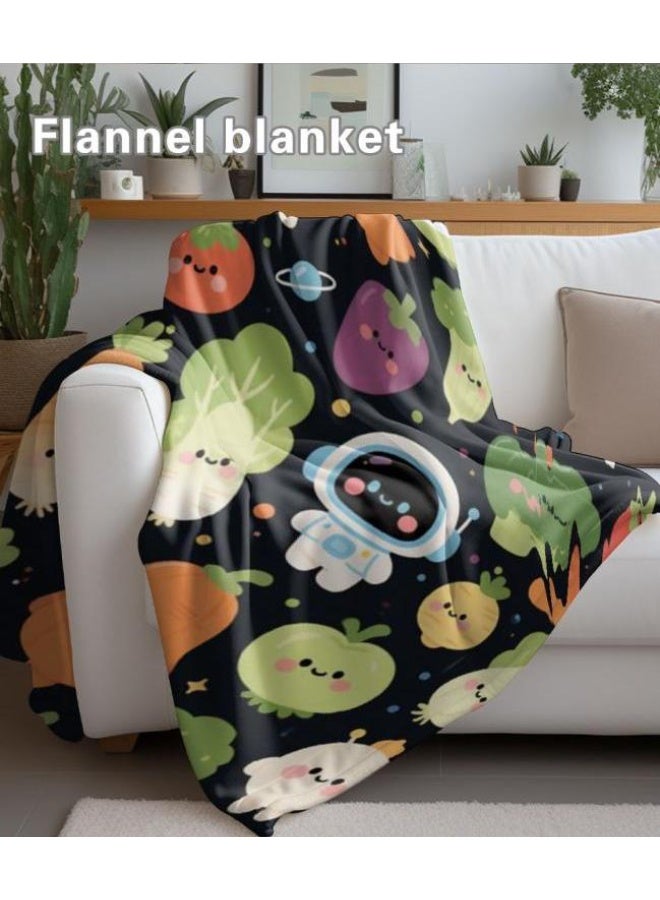 عام بطانية رقيقة من الفانيلا الكرتونية للأطفال أو الطلاب (دافئة ومريحة ومناسبة للنوم والألعاب) 100 سم * 150 سم - Image 5