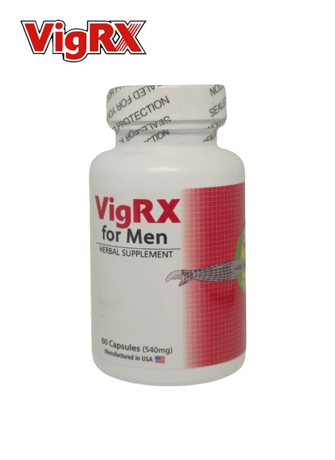 Vigrx Herbal Supplement For Men's Vitality And Wellness 60 Capsules 540 Mg  - Image 1