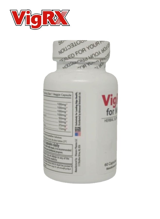 Vigrx Herbal Supplement For Men's Vitality And Wellness 60 Capsules 540 Mg  - Image 4