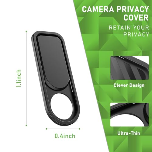 Knomix 3 Pack Ultra-Thin Camera Cover Slide for Tesla Model 3 / Y Interior Cabin Camera Laptop PC Front-Facing Webcam Sticker Blocker Protect Your Privacy (Classic Version) - Image 4