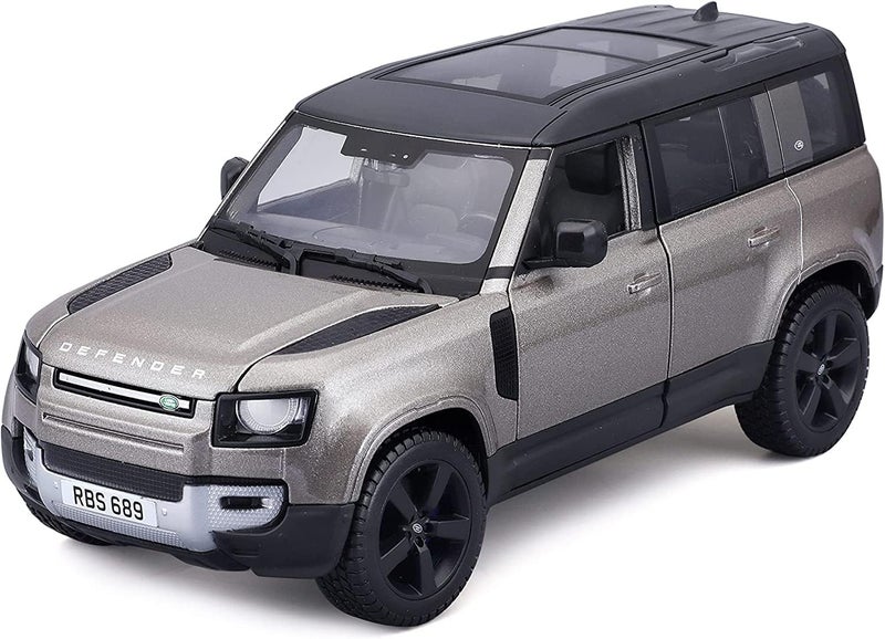 Bburago - 1/24 Scale Model Compatible with Land Rover Defender 110 Replica Miniature SUV 2022 (Green) - Image 1