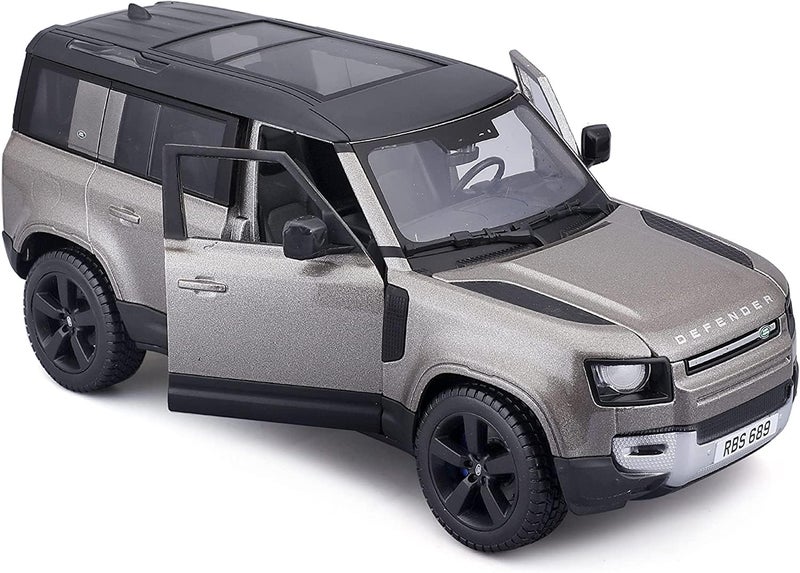 Bburago - 1/24 Scale Model Compatible with Land Rover Defender 110 Replica Miniature SUV 2022 (Green) - Image 2