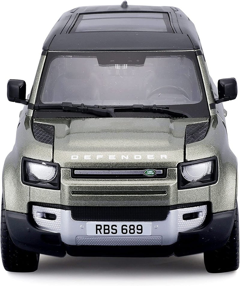 Bburago - 1/24 Scale Model Compatible with Land Rover Defender 110 Replica Miniature SUV 2022 (Green) - Image 4