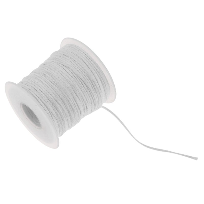 61m Environmental Spool of Cotton Braid Candle Wick Core for DIY Oil Lamps - Image 1