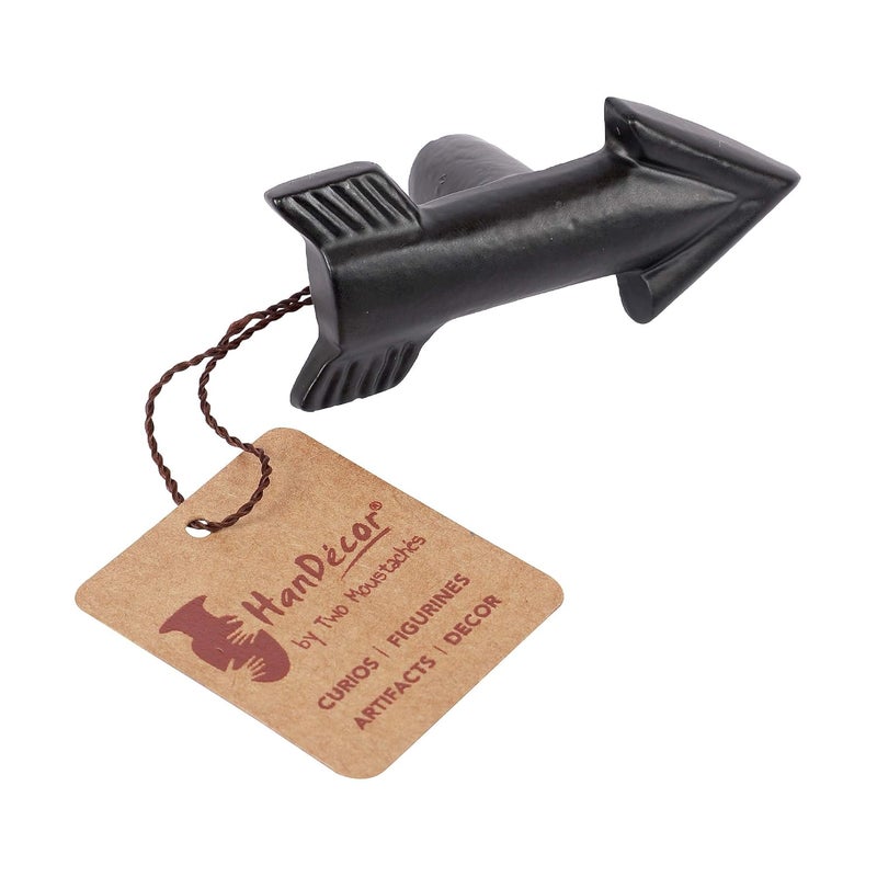 Two Moustaches Flying Arrow Design CabinetWardrobe Knobs Black Pack of 6 - Image 2