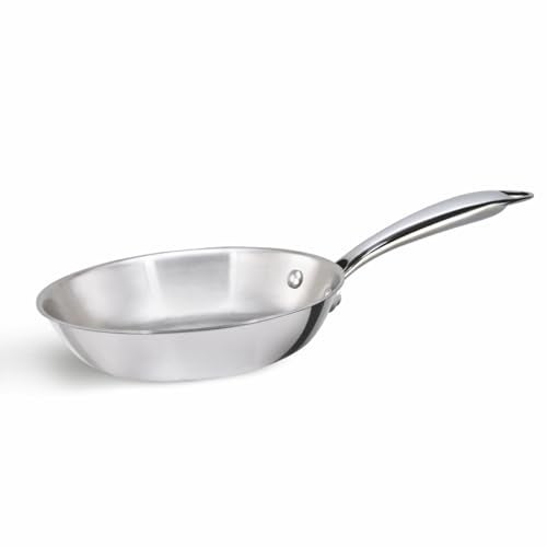 Alda Vitale Triply Stainless Steel Fry Pan 22 Cm, Silver (Induction & Gas Friendly) - Image 1