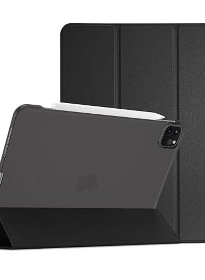 procase series Case for iPad Pro 11 Inch 2022/2021/2020 (4/3/2 Generation), Triple Fold Folding Protective Case, Ultra Thin Lightweight Stand Shell Smart Case Cover - Black - Image 1