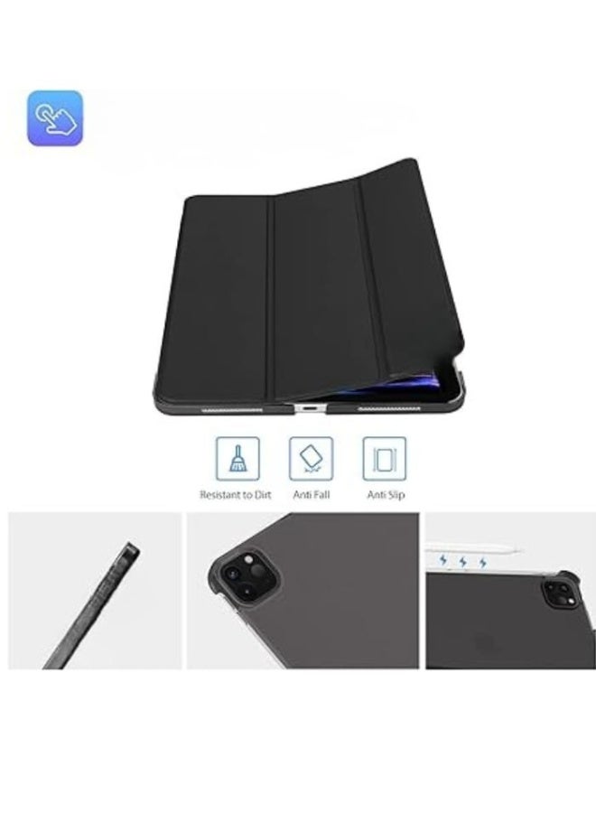 procase series Case for iPad Pro 11 Inch 2022/2021/2020 (4/3/2 Generation), Triple Fold Folding Protective Case, Ultra Thin Lightweight Stand Shell Smart Case Cover - Black - Image 3