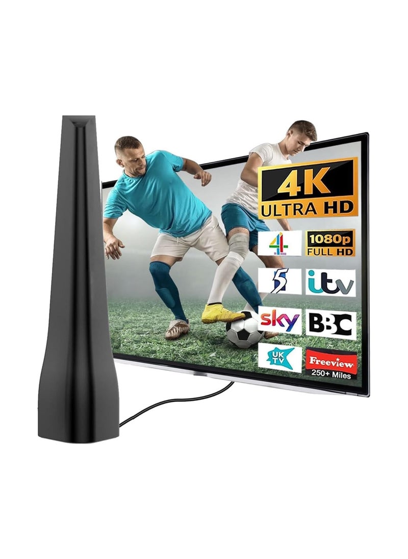 Digital TV Antenna for Smart tv, Outdoor/Indoor HD Antenna Smart TV Antenna  4K 1080p Antenna para TV Digital Antenna Booster 560+ Miles Range TV Antenna with Next-Gen Big Smart New Chip  - Image 1