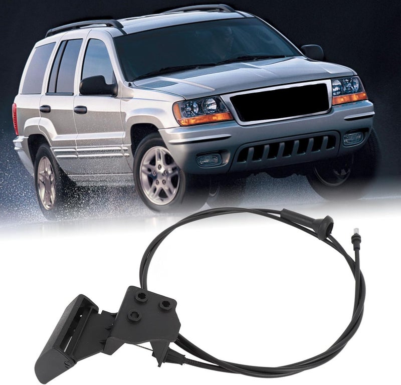 كابل فتح الغطاء مع مقبض 55135532AB لسيارة Grand Cherokee موديلات 1999-2004 - تشغيل سلس، تصنيع متين من الـ ABS والمعدن، سهولة في الوصول إلى الغطاء للمالكين - Image 5