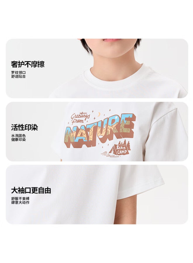 Nubiwu Kids Short Sleeve T-shirt Summer Cool Breathable Top Boys Casual Handsome Summer Clothing Boys Big Kids Half Sleeve - Image 2