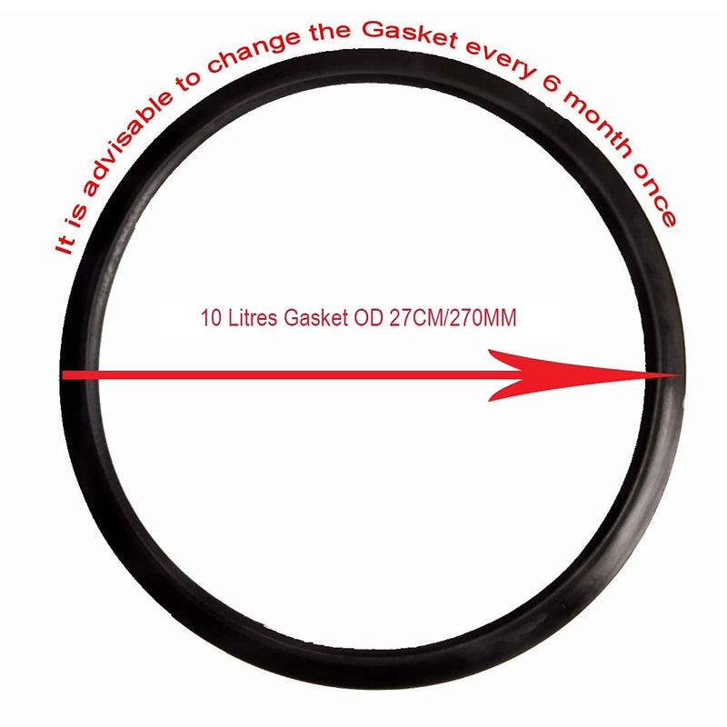 PIONEERS Pioneer Black Rubber Gasket 10 Litre Outer Lid Pressure CookerPack of 5  - Image 3