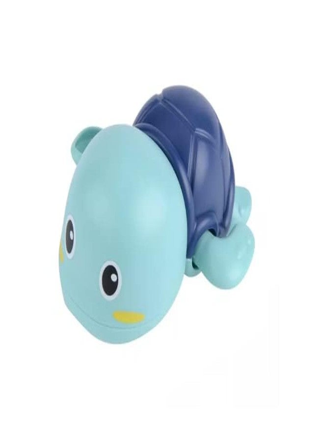 BLISSBORN Shower Scrub Little Tortoise Wind Up Key Random Pack of 1 Pics Cartoon Floating Bath Animal Turtle Toys for Kids Toddlers Child Pool, Swimming Baby Bathtub Toy Best Gift Toy - Multicolour - Image 1