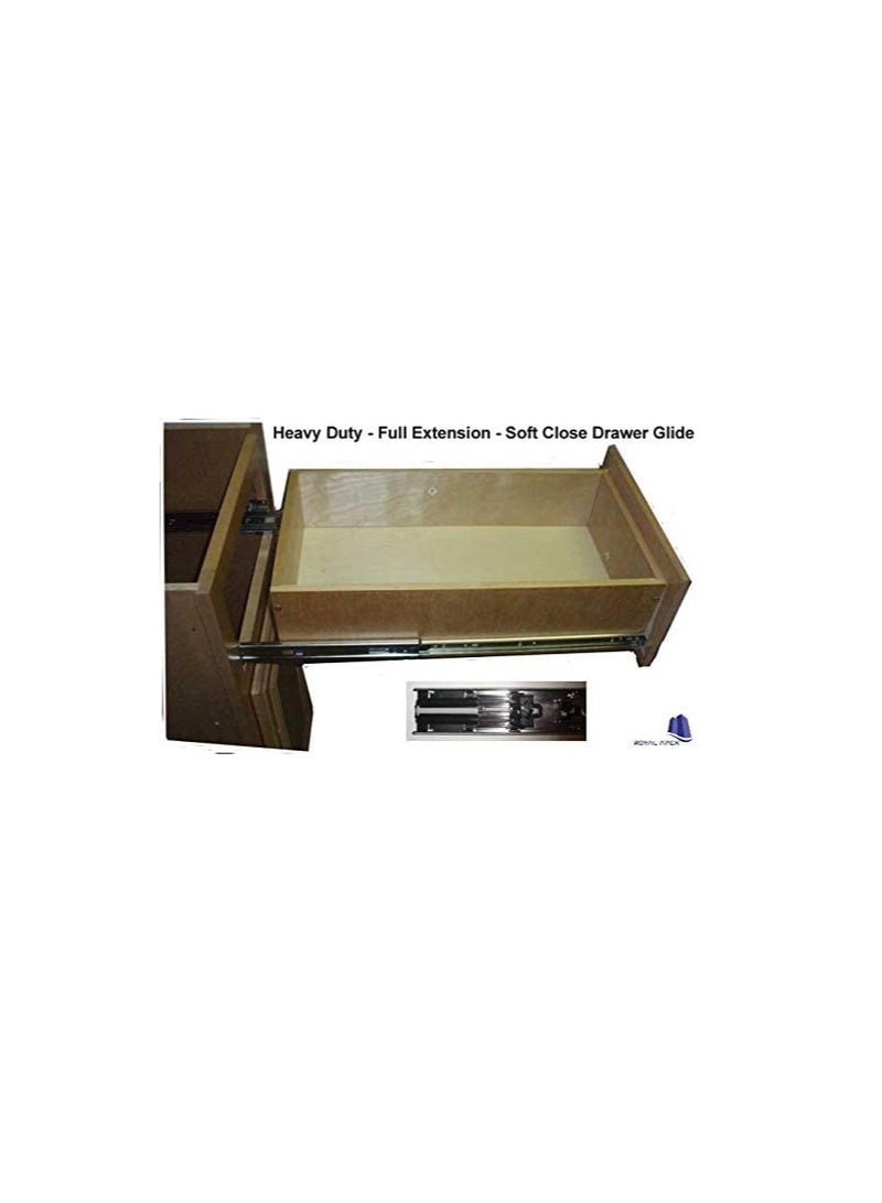 Soft Closing Steel Ball Bearing Drawer Slide Rail Runner (12 inch (31cm))  - Image 3