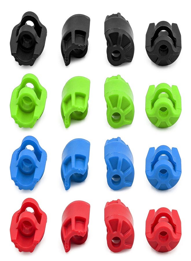 MOSHNOLY 4PCS Plastic Shock Cap Protectors for Arrma 6S 1/8 Notorious Kraton Outcast Typhon Talion 1/7 Infraction Limitless Felony RC Car Upgrades Part #AR330492#ARAC8965-Black - Image 2
