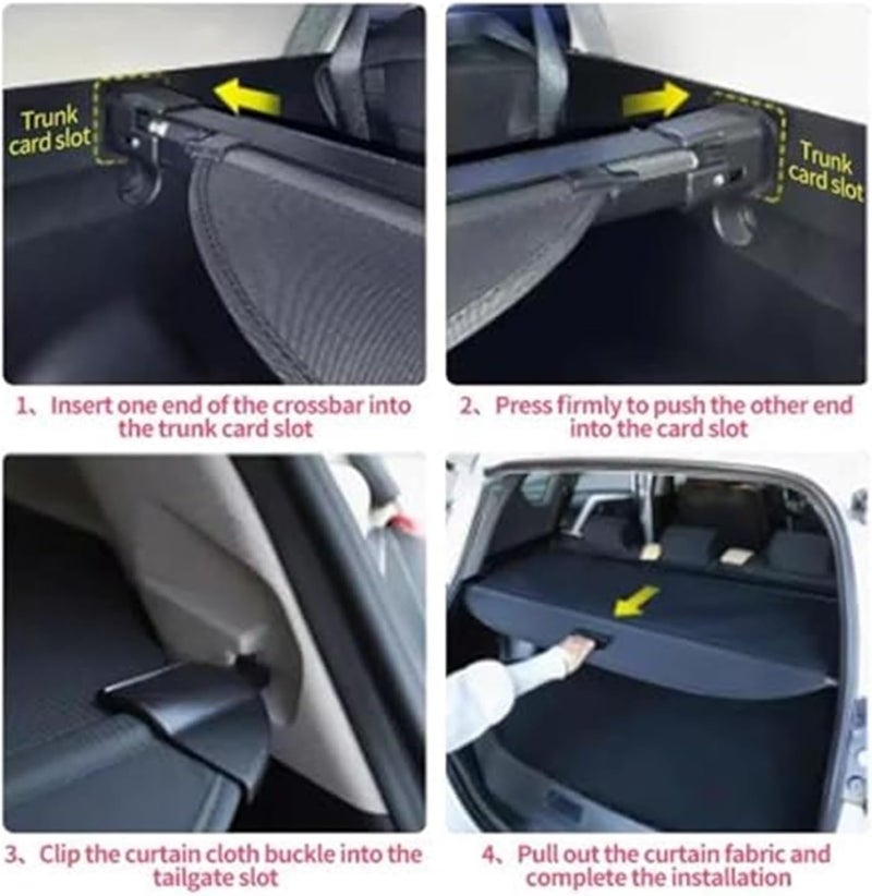 Vuzmode Car Trunk Curtain for MG ZS EV EZ11 - Image 4