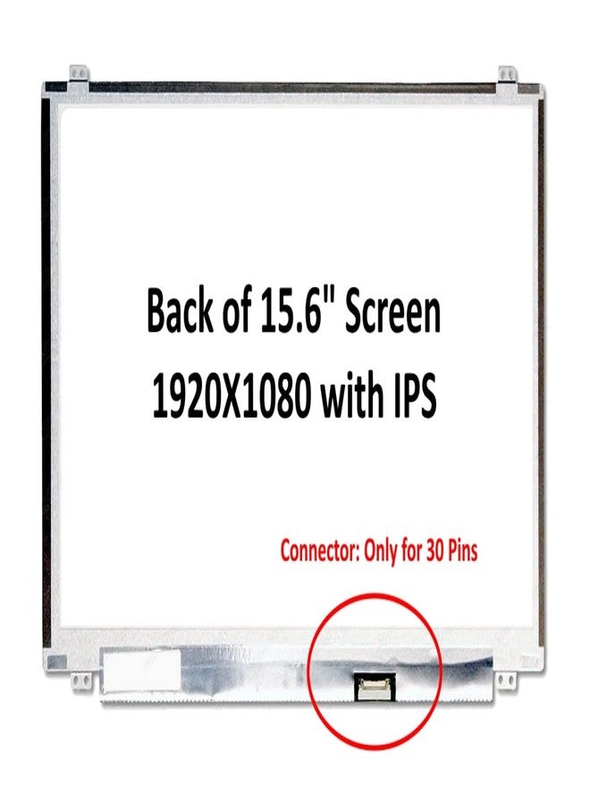 FULLCOM New LCD Replacement Screen 15.6 Inch B156HAN04.1 FHD 1920x1080 (with Brackets) 30 Pin Matte Compatible with B156HAN04.0 for Laptop/Display/Screen/LCD Application - Image 3