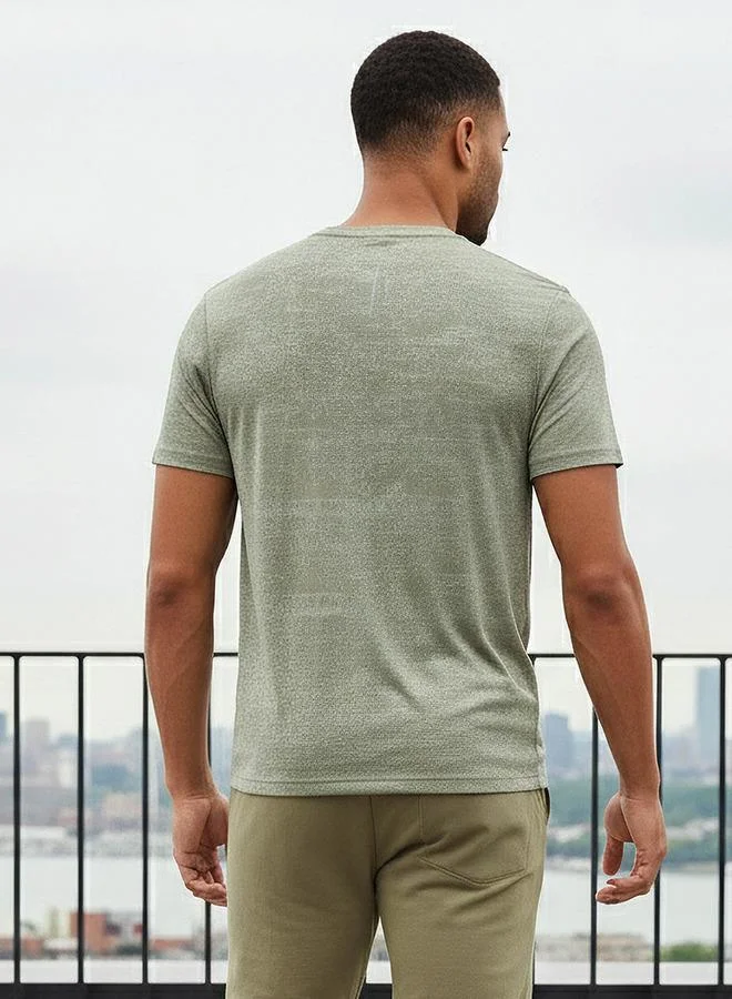 Splash Active GREEN Men Performance T shirt for Men | Best Price UAE