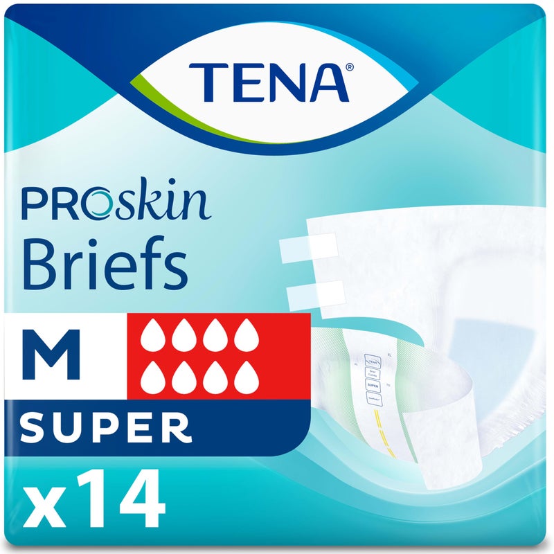 TENA ProSkin Unisex Adult Diapers with Tabs, Maximum Absorbency, Medium, 14 Ct - Image 1