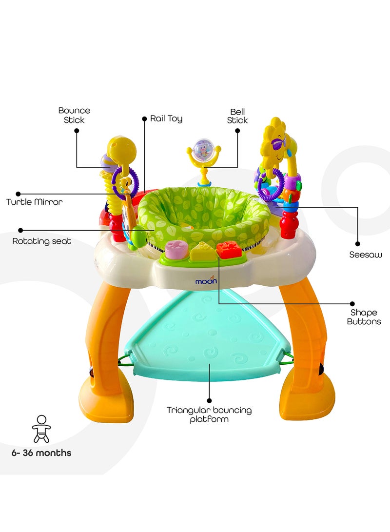 Moon Jump N Play Baby Jumper Sensory Toddler Toys For Girls And Boys - Image 2