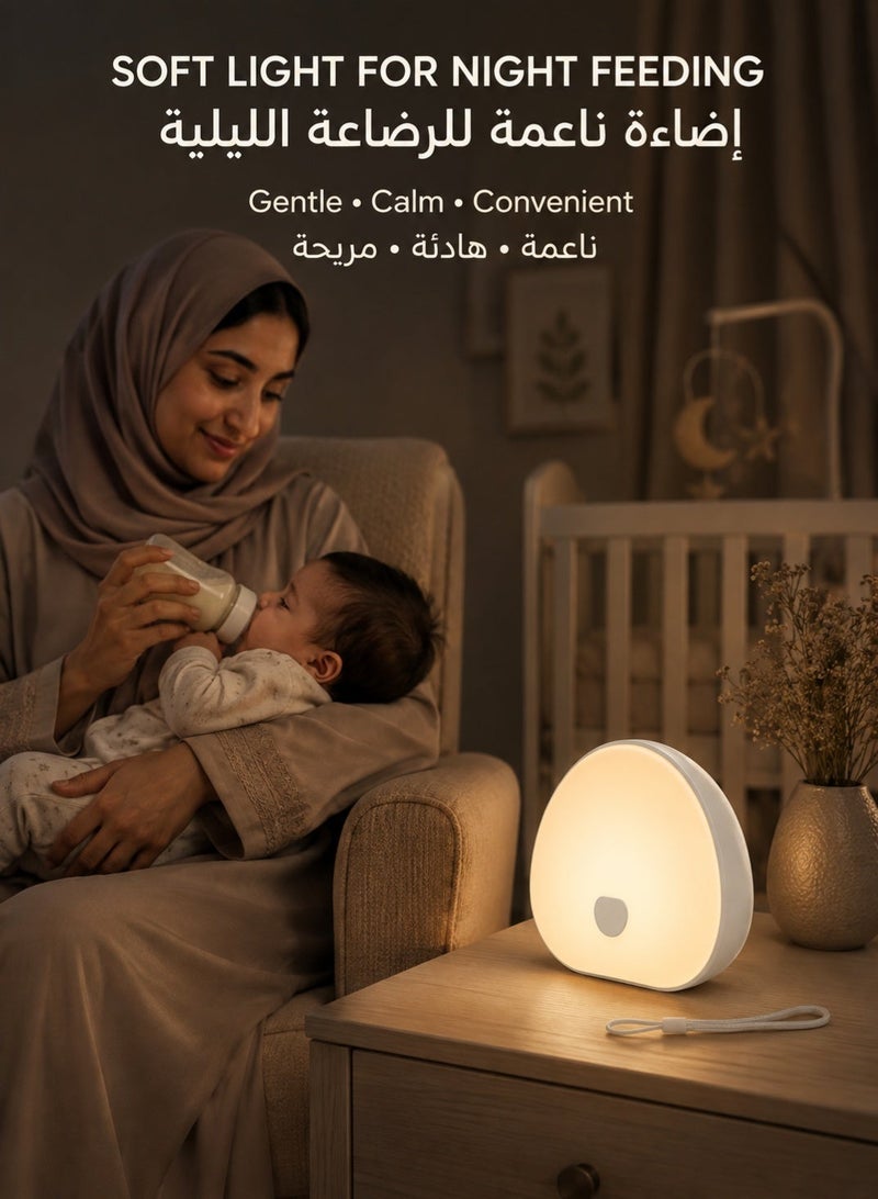 TDZDDYS White Noise Machine with Night Light, 10 Soothing Sounds, 7 Light Modes, Touch Dimming, 15/30 Min Timer, USB-C Rechargeable Baby Sleep Soother for Nursery and Travel - Image 4