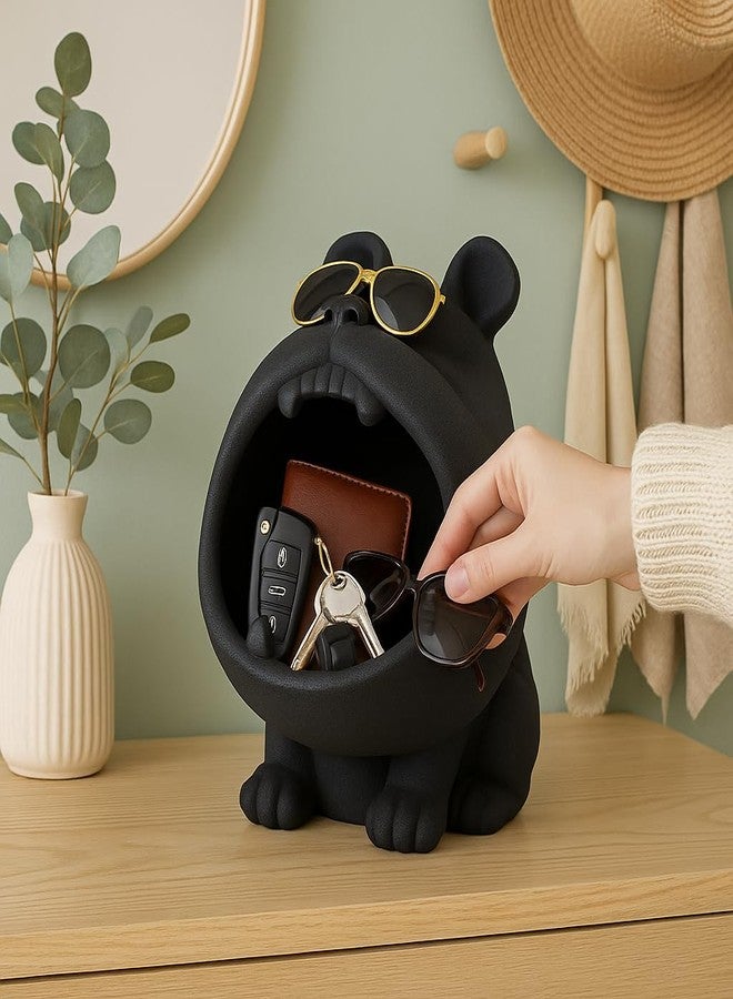 LADROX Resin Dog Shaped Home Decor | Cute and Stylish Design - (Pack of 1, Black) - Image 2