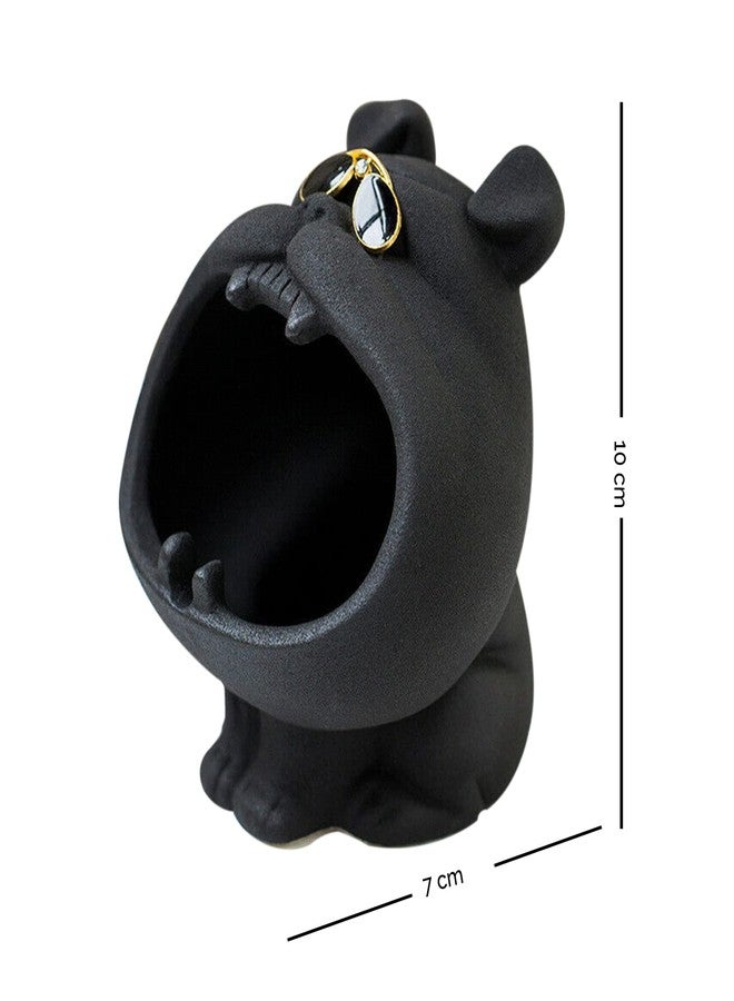 LADROX Resin Dog Shaped Home Decor | Cute and Stylish Design - (Pack of 1, Black) - Image 4