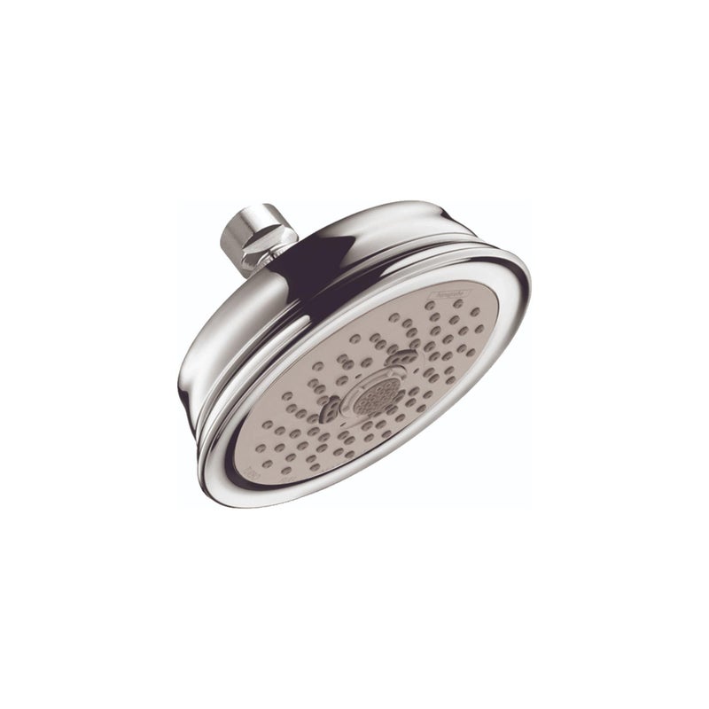 hansgrohe Croma 100 Classic 5inch Showerhead Low Flow Classic 3Spray Full Pulsating Massage Intense Turbo Water Saving with QuickClean in Chrome 04751000 - Image 2