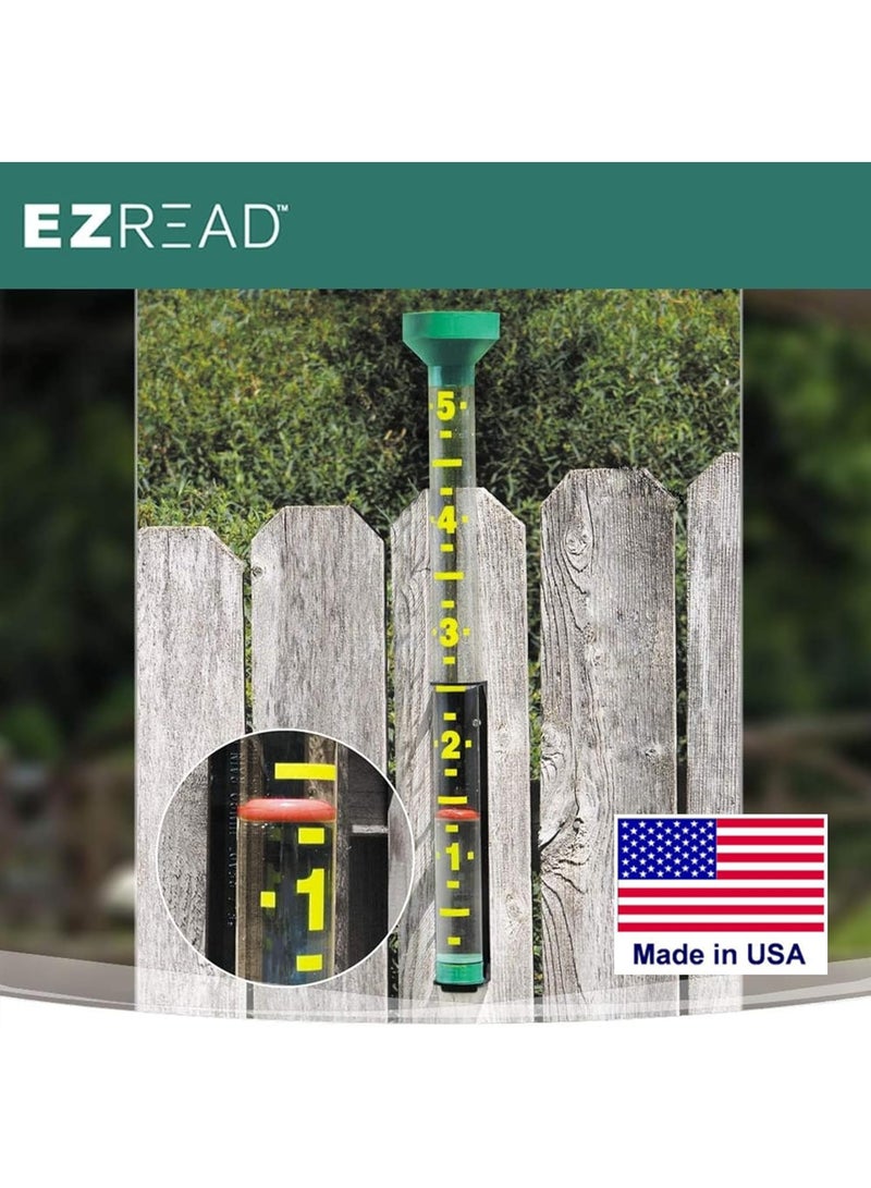 Headwind Headwind EZRead 26” Giant Professional Outdoor rain Gauge, USA Made Heavy Duty All Weather Freeze Proof mountable with Float, Green (820-0002)  - Image 4