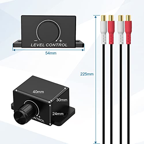 CHELINK Universal Car RCA Remote Amplifier Level Controller RCA Audio Bass Knob Sub Amp Volume Control Cable for Car, Motorcycle, Speakers, Home Theater - Image 4