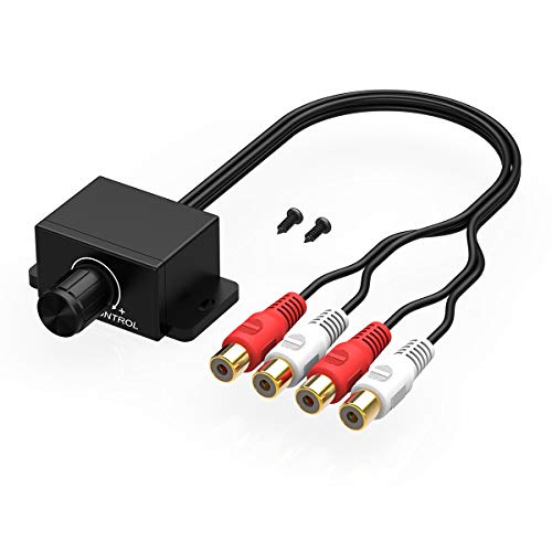 CHELINK Universal Car RCA Remote Amplifier Level Controller RCA Audio Bass Knob Sub Amp Volume Control Cable for Car, Motorcycle, Speakers, Home Theater - Image 1