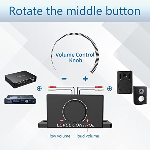 CHELINK Universal Car RCA Remote Amplifier Level Controller RCA Audio Bass Knob Sub Amp Volume Control Cable for Car, Motorcycle, Speakers, Home Theater - Image 3
