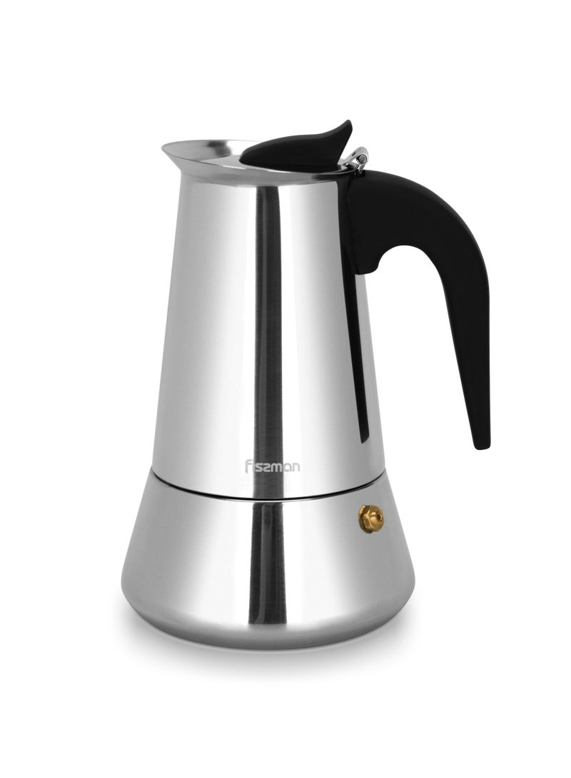 Fissman Coffee Maker 300ml for 6 Cups Stainless Steel  - Image 1