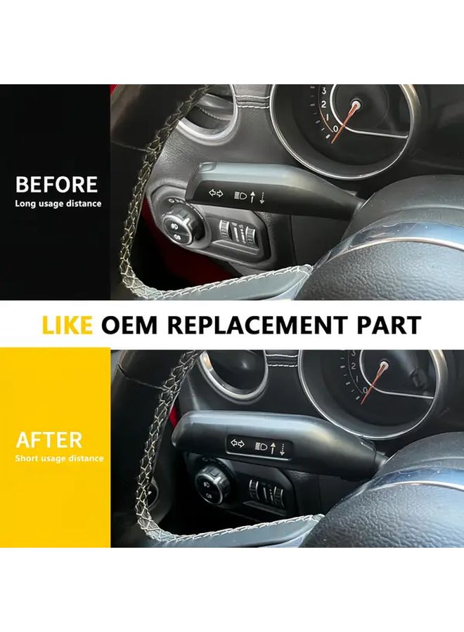 Black Turn Signal Lever Extender for Jeep Wrangler JL Gladiator JT 2018 2025 Interior Accessories - Image 5