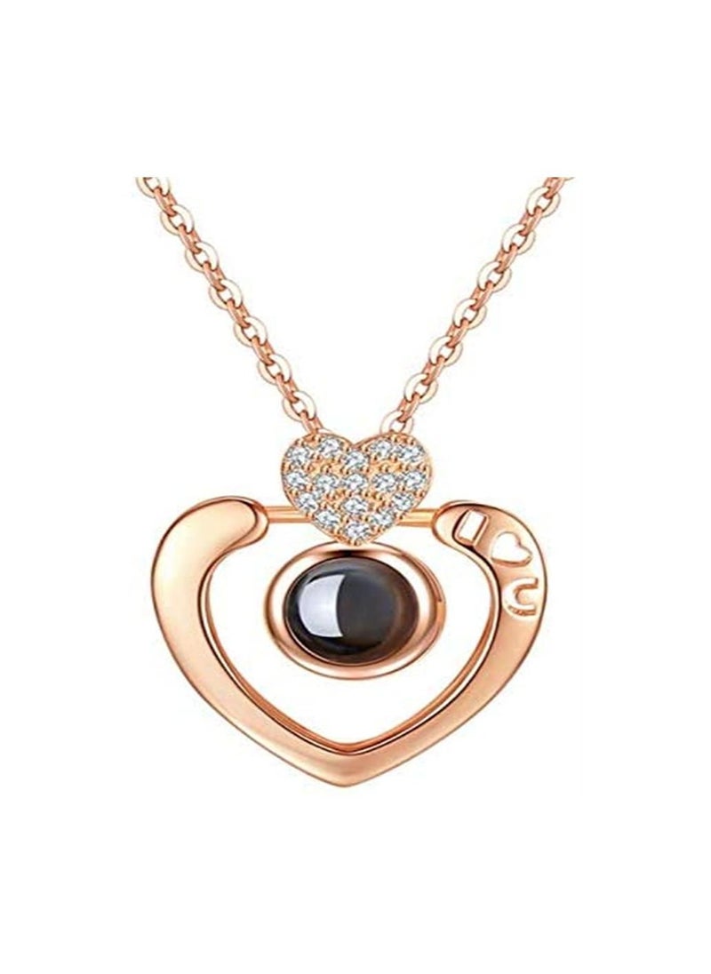 Rose Gold 100 languages I love You Projection Pendant Romantic Memory Wedding Necklace - pzsku/Z5D10ACF1152D42125AA8Z/45/_/1635587964/8256a33a-2fc9-446a-aea3-c901825a2d8f