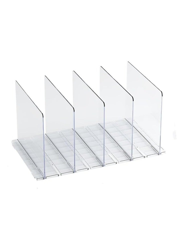Adjustable Clear Handbag Organizer Acrylic Closet Organizer Bag Closet Shelf Divider Bag Display Stand Rack for Purse, Handbag, Books  - Image 1