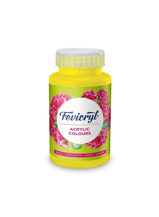 فيفيكرايل ألوان أكريليك فيفيكريل باللون الأصفر الليموني، 500 مل، طلاء فني وحرفي، طلاء DIY، صبغة غنية، طلاء غير متشقق للقماش والخشب والجلد والفخار والمعادن | مثالي للمشاريع المدرسية والهواة والفنانين - Image 1