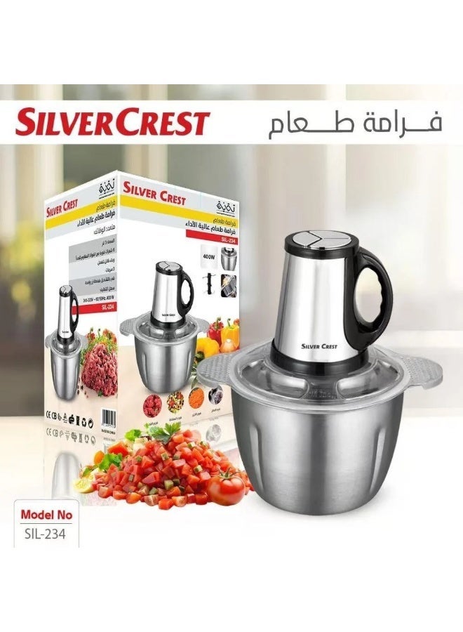 SILVER CREST Silvercrest High Performance Food Chopper - Meat & Vegetable Grinder, 6 Stainless Steel Pieces - Image 1