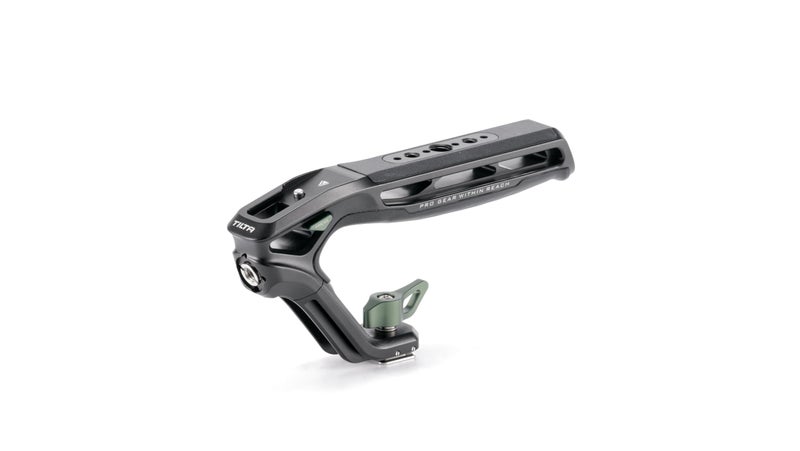 Tilta Xeno Top Handle for Filmmakers Cameras Black Aluminum Alloy and Silicone Build 1420 and 3816 Threads wLocating Points Safety Release Pin Comfortable Handling Cold Shoe - Image 2